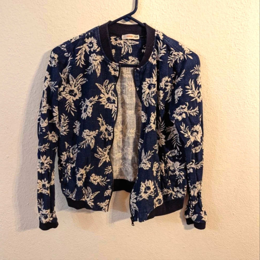Women's Navy Floral Jacket